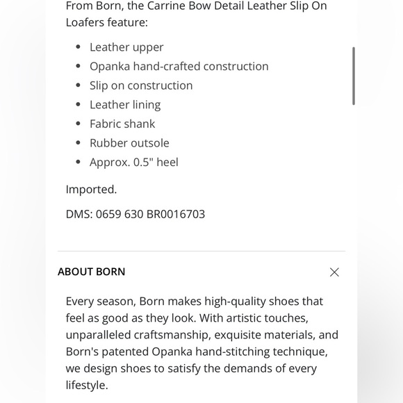 EUC Born Carrine Bow Detail Leather Slip On Loafers size 8 - Picture 11 of 15